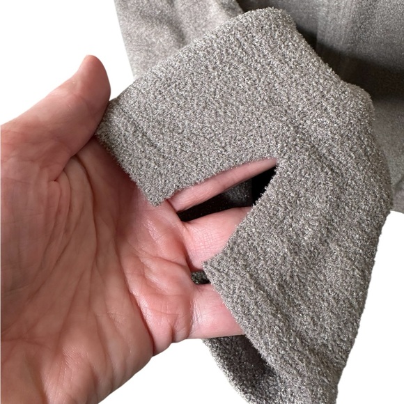 Barefoot Dreams Cozychic Ultra Lite Tie Front Pullover Sweater Size 3X Gray - Picture 5 of 10